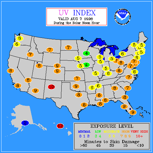UVI Forecast MAP