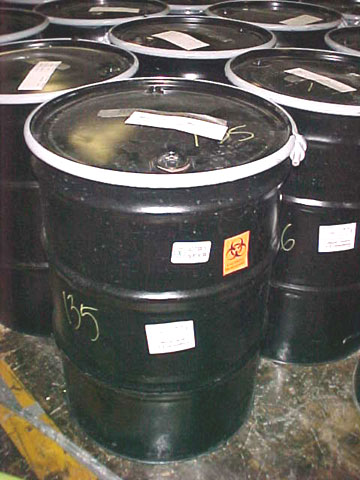 This is a photograph of barrels