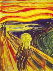 Photograph of "The Scream" by Edvard Munch