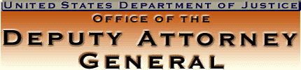 US Department of Justice Office of the Deputy Attorney General