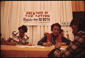 Photo of Chicago voter registration