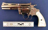 Graphic showing a revolver