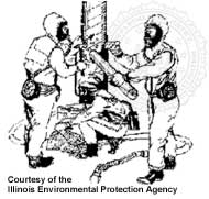 Asbestos Removal Training Graphic - Courtesy of the Illinois Environmental Protection Agency