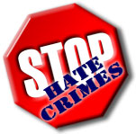 A Stop Hate Crimes graphic.
