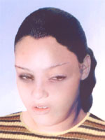 This is a retouched photograph of the victim