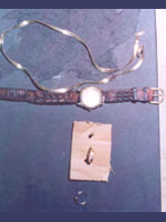 This is a photograph of the victim's Jewelry