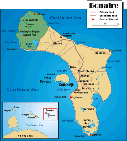 map of Bonaire