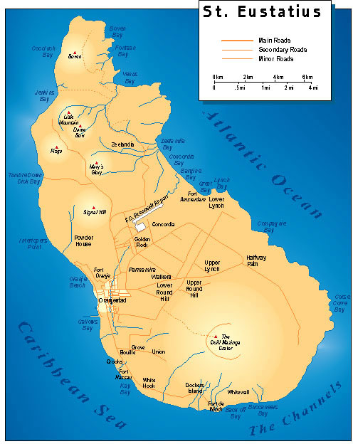 map of St. Eustatius