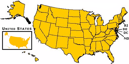 USA Map for 2002 Profiles