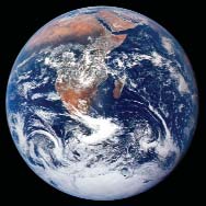 Sateliite photo of the earth