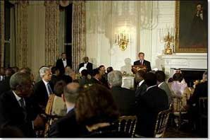 President George W. Bush hosts an Iftaar dinner