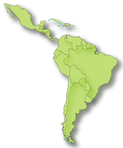 Map of the Latin America and Caribbean Region