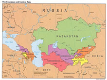 JPG Image - regional map of Central Asian Republics